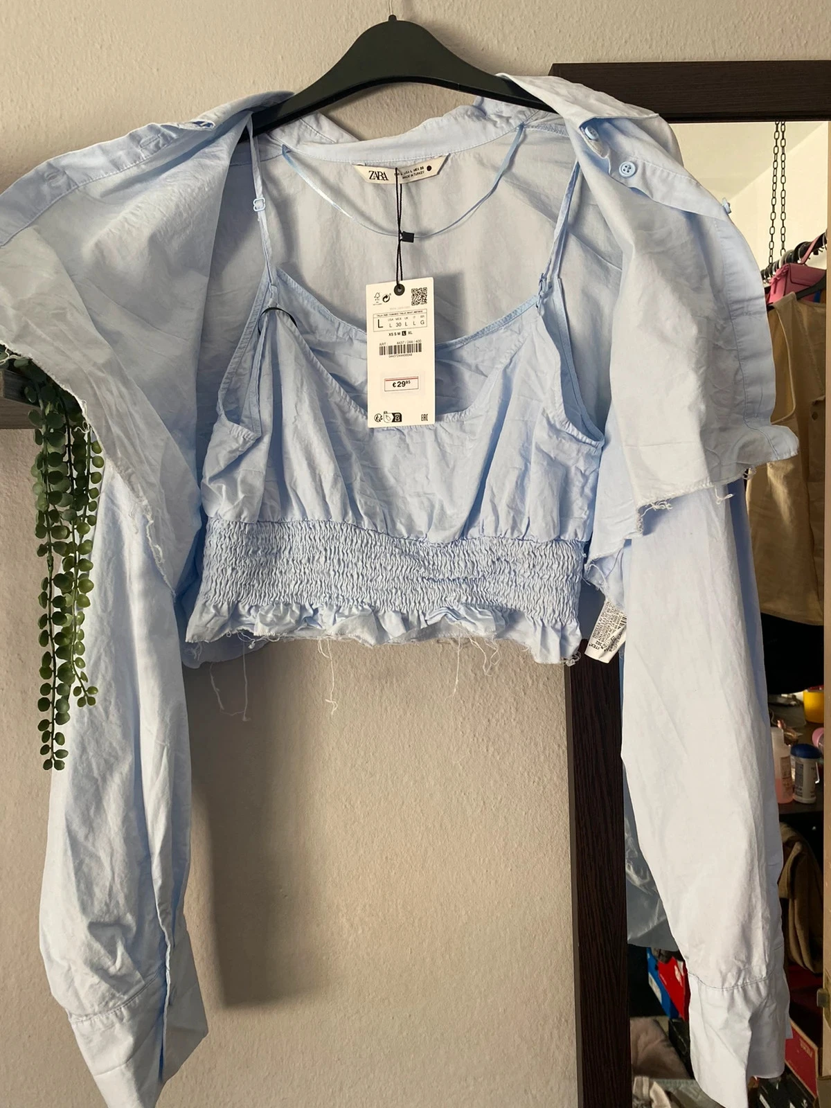 Chemise crop Zara – photo 3